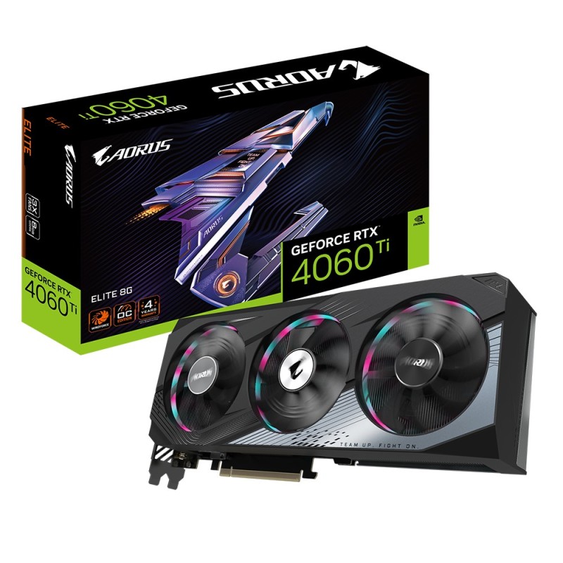 AORUS GeForce RTX 4060 Ti ELITE 8G - Grafikkarten